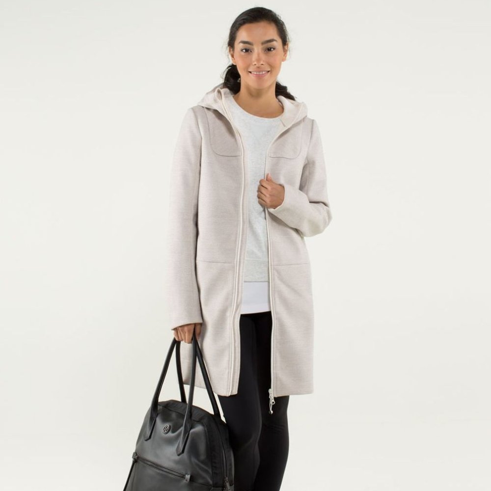 lululemon City Softshell Tweed Angel Wing Jacket Size 8